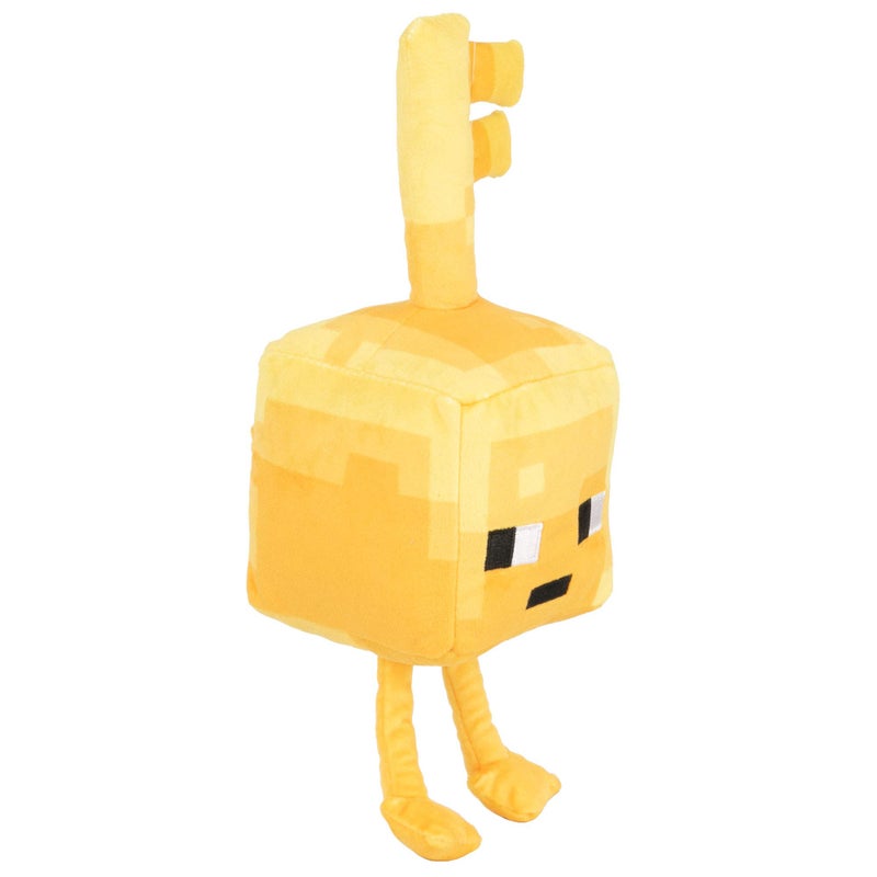 JINX Minecraft Dungeons Happy Explorer Gold Key Golem Plush Stuffed Toy, Gold, 7"" Tall
